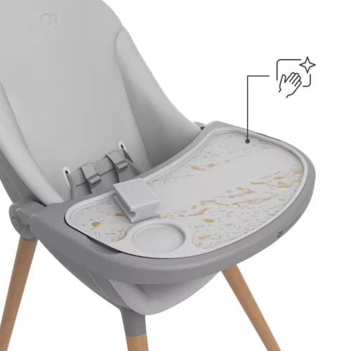 KINDERKRAFT Etetőszék és hintaszék Fini Up 2 az 1-ben Szürke