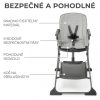 KINDERKRAFT Etetőszék Foldee Grey