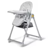 KINDERKRAFT SELECT Etetőszék Lastree Grey, Premium