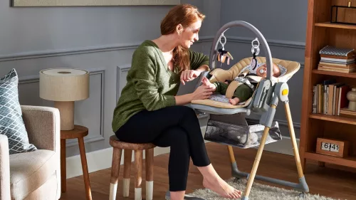 KINDERKRAFT SELECT Etetőszék Lastree Grey, Premium