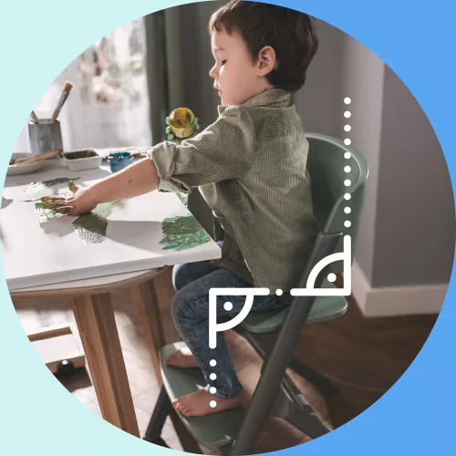 KINDERKRAFT SELECT Szett etetőszék Livy Oak + pihenőszék Calmee, Premium