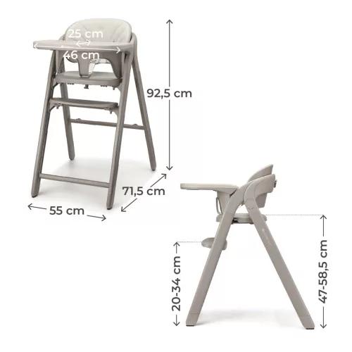 KINDERKRAFT Etetőszék TINO Beige