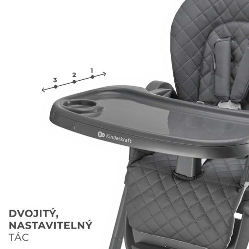 KINDERKRAFT Etetőszék Tulo Szürke