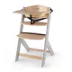 KINDERKRAFT Etetőszék Enock Grey wooden, Premium