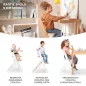 KINDERKRAFT Etetőszék Enock Grey wooden, Premium