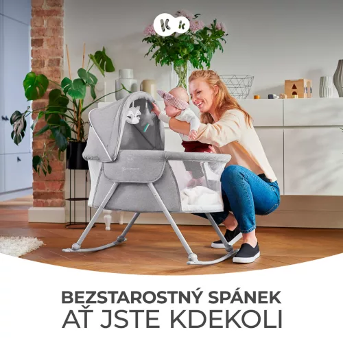 KINDERKRAFT Gyermekágy 3 az 1-ben Lovi Beige