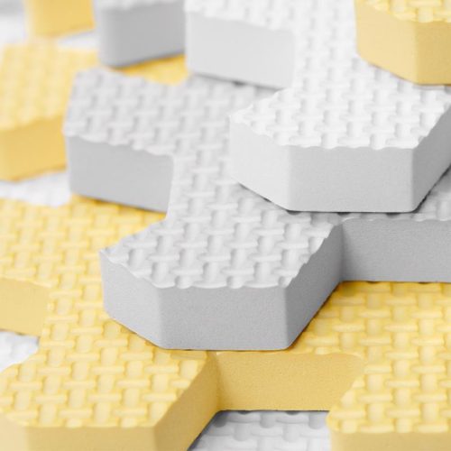 KINDERKRAFT Habos puzzle alátét Luno 150 x 180 cm Sárga, 30 db