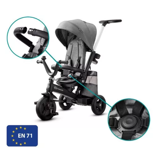 KINDERKRAFT SELECT Easytwist Platinum Grey, Premium tricikli