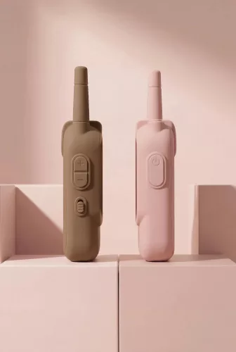 KidLupe - KidTooki Video Walkie Talkie – pink/barna