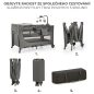 KINDERKRAFT Utazóágy Joy 2 kiegészítőkkel Dark grey