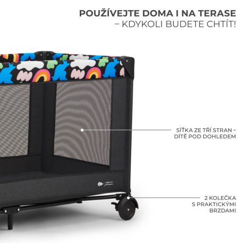 KINDERKRAFT Utazóágy Joy 2 Happy shapes