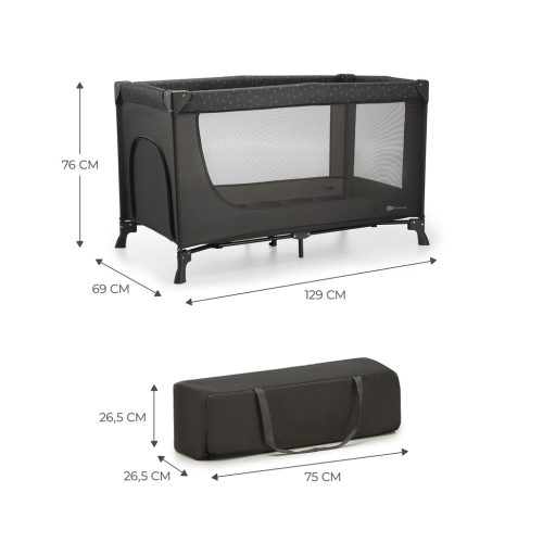 KINDERKRAFT Utazóágy Joy Light grey