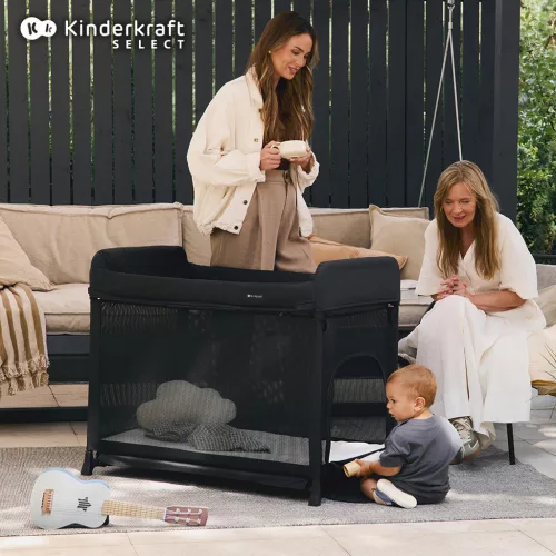 KINDERKRAFT SELECT Utazóágy Moon Dream Fekete