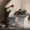 KINDERKRAFT Összecsukható gyerek járóka Ziki Light Grey