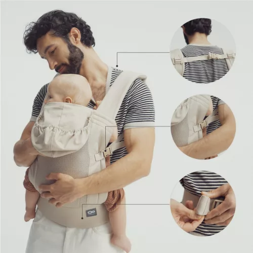 KINDERKRAFT Gyermek hordozó CarryBee Grey