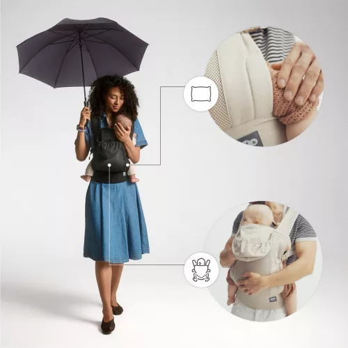 KINDERKRAFT Gyermek hordozó CarryBee Grey