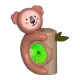 PABOBO Gyermek ébresztőóra világítással Koala