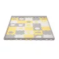   KINDERKRAFT Habosított puzzle alátét Luno Shapes 185 x 165 cm Sárga, 30db, Prémium
