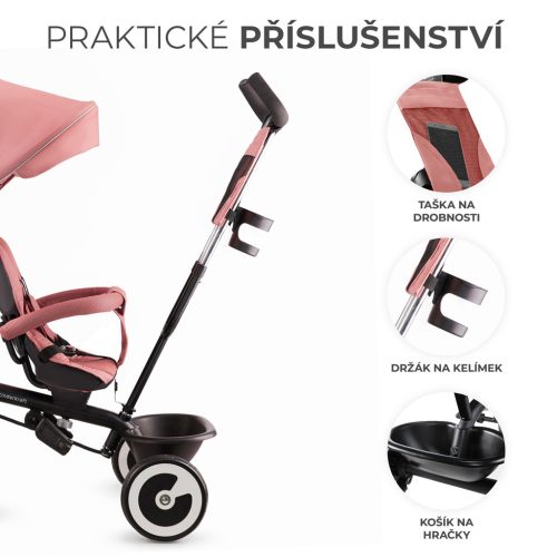 KINDERKRAFT Tricikli Aston Rose pink