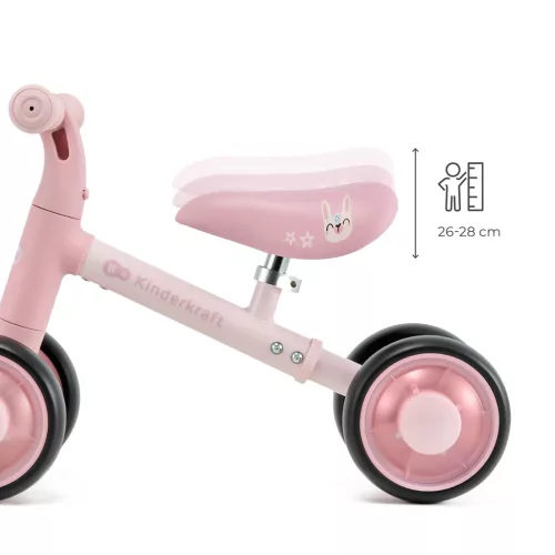 KINDERKRAFT Cutie Flash Pink futóbicikli