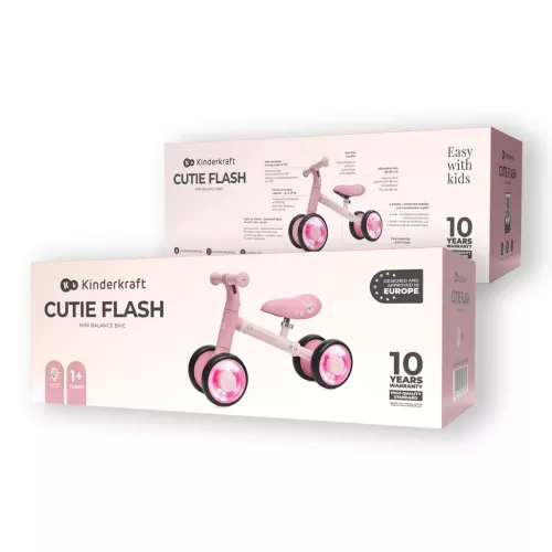 KINDERKRAFT Cutie Flash Pink futóbicikli