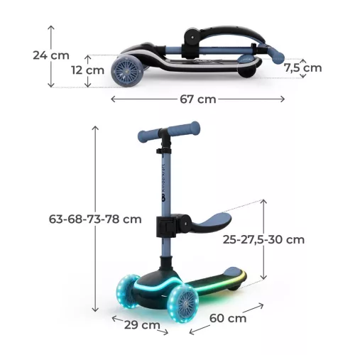 KINDERKRAFT Scooter Raket Up Blue