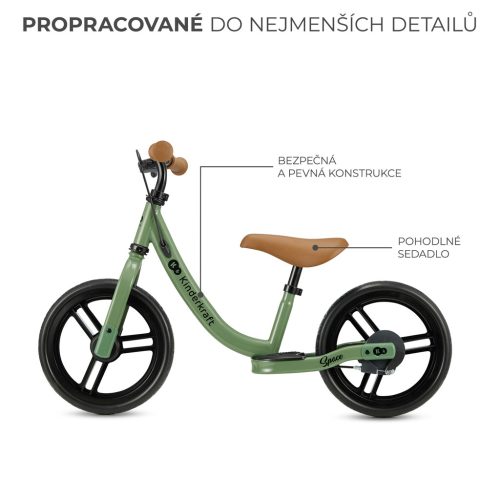 KINDERKRAFT Futóbicikli Space Deep Világoszöld