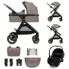 KINDERKRAFT Kombinált babakocsi 3 az 1-ben Esme Sand Beige