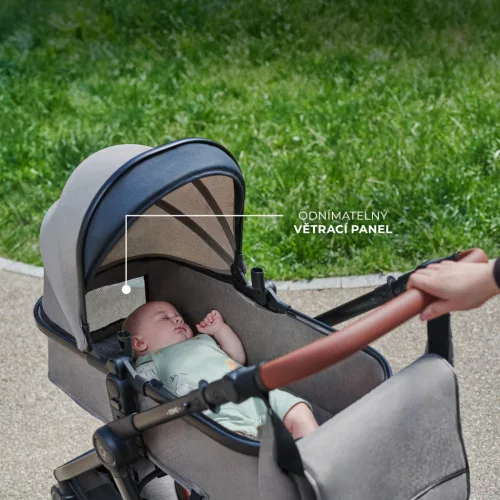 KINDERKRAFT Kombinált babakocsi 3 az 1-ben Esme Sand Beige