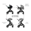 KINDERKRAFT Kombinált babakocsi 3 az 1-ben Esme Moonlight Grey