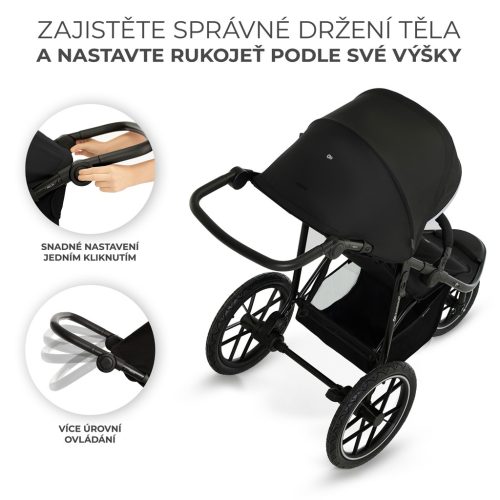 KINDERKRAFT Sport babakocsi Helsi2 Black