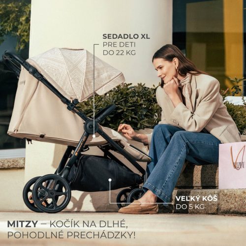 KINDERKRAFT Sport babakocsi Mitzy Lunar Black Bizuu