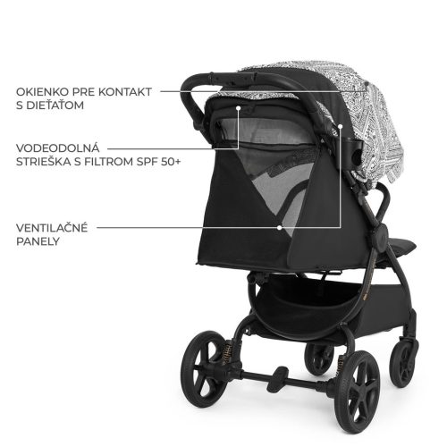 KINDERKRAFT Sport babakocsi Mitzy Lunar Black Bizuu