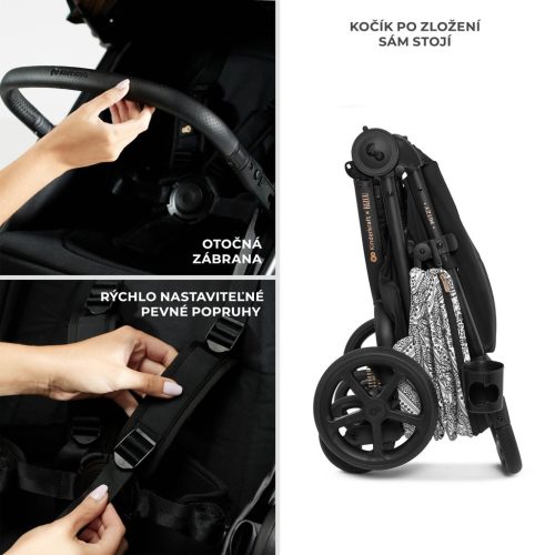 KINDERKRAFT Sport babakocsi Mitzy Lunar Black Bizuu