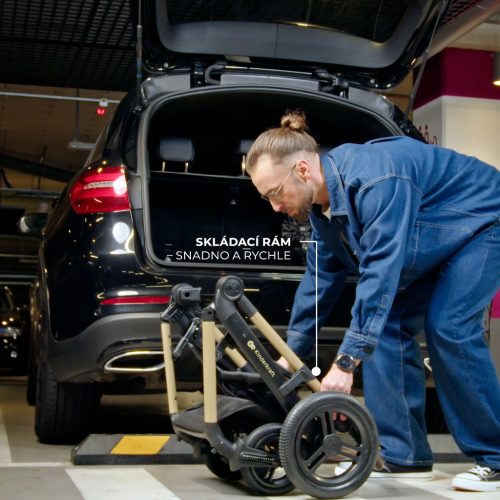 KINDERKRAFT Kombinált babakocsi 3 az 1-ben Moov 2 XL Air Szürke