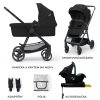 KINDERKRAFT Babakocsi kombinált 4 az 1-ben Newly Classic Black + Mink PRO