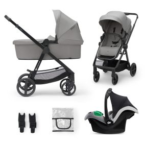   KINDERKRAFT Babakocsi kombinált 3 az 1-ben Newly Moonlight grey + Mink PRO