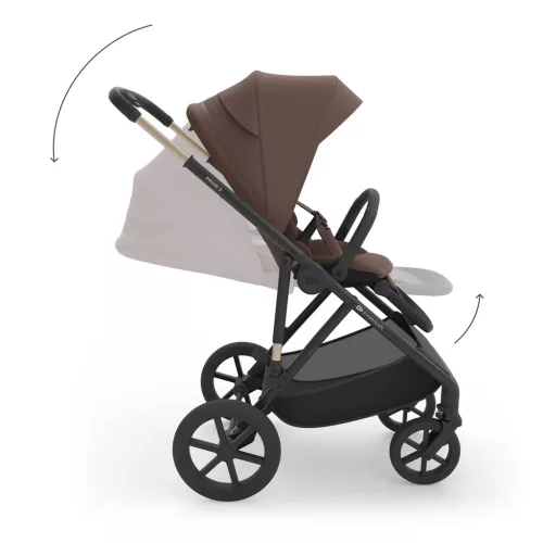 KINDERKRAFT Kombinált babakocsi 3 az 1-ben Prime 3 Velvet Mocca