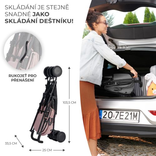 KINDERKRAFT Sport babakocsi Siesta Pink Princess