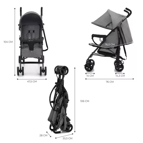 KINDERKRAFT Golf babakocsi Tik Stone grey
