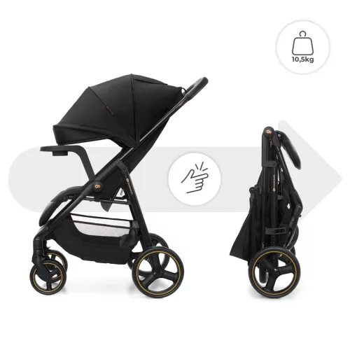 KINDERKRAFT Sport babakocsi Trig 3 Tray Onyx Black