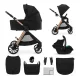 KINDERKRAFT Kočárek kombinovaný Vesto 2 3v1 Black