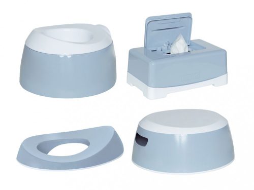 Luma toalett szett (bili, wc-szűkítő, fellépő, nedves törlőkendő tartó) - Celestial blue