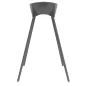 LUMA Pót fém lábak Dark Grey, set 4 db