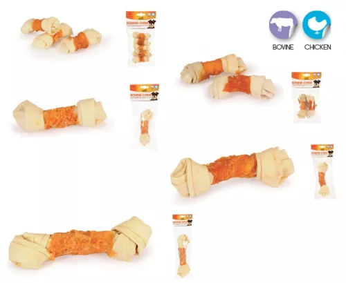 AB251 Jutalomfalat fonott bőrcsont baromfival 11 cm 70 gramm/2 db/csomag