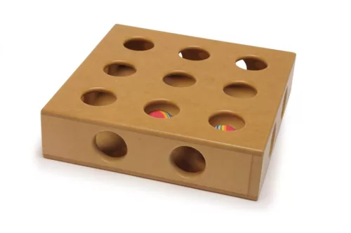 AC225 MDF interaktív játék cicáknak 25x25x6,5 cm