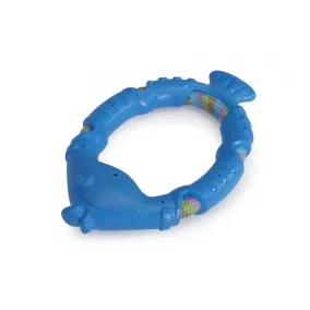 AD0460 Kutyajáték hal   TPR és kötél 22*14 cm
