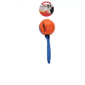 AD050/R Színes labda poliészter fogóval sípoló 23 cm