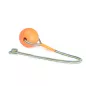   AD093 Kutya játék labda kötéllel EVA anyagból 90 mm - narancs-vízen lebegő
