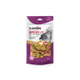   AF253 Biscocat - halas formájú snack csirkével és lazaccal macskáknak 40 g